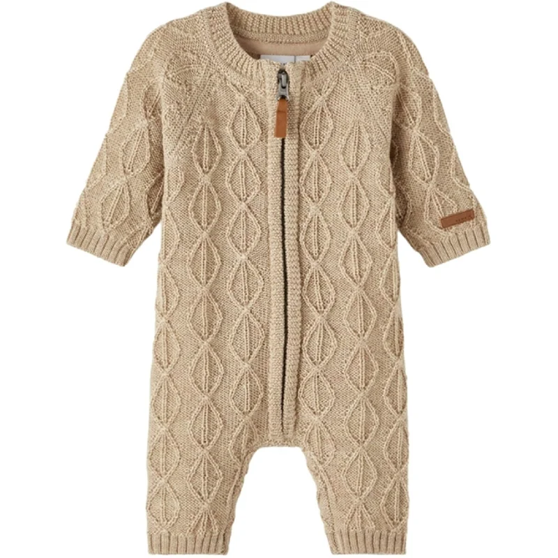 Party Wear Name it White Pepper Wrilla Wool Knit Onesie