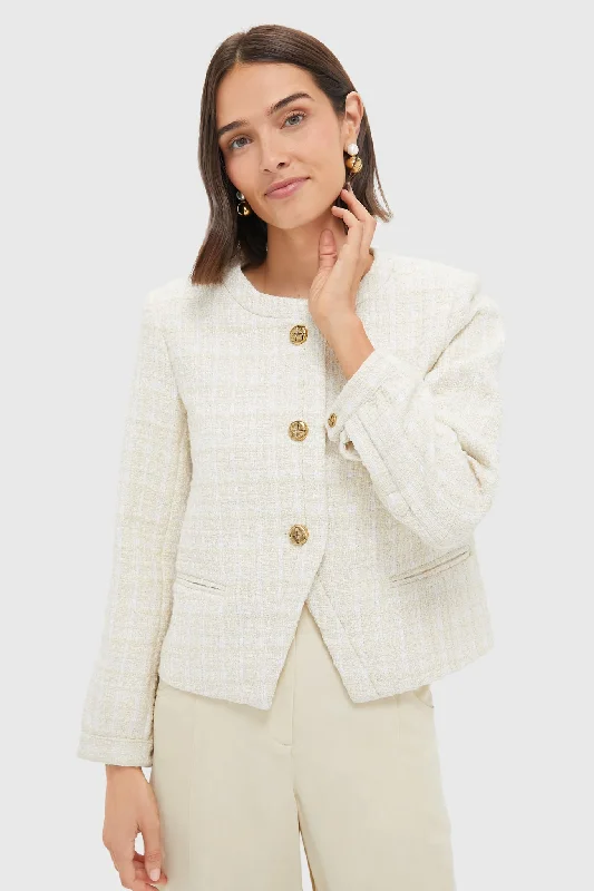 Casual Choice Cream Tweed Sommers Jacket