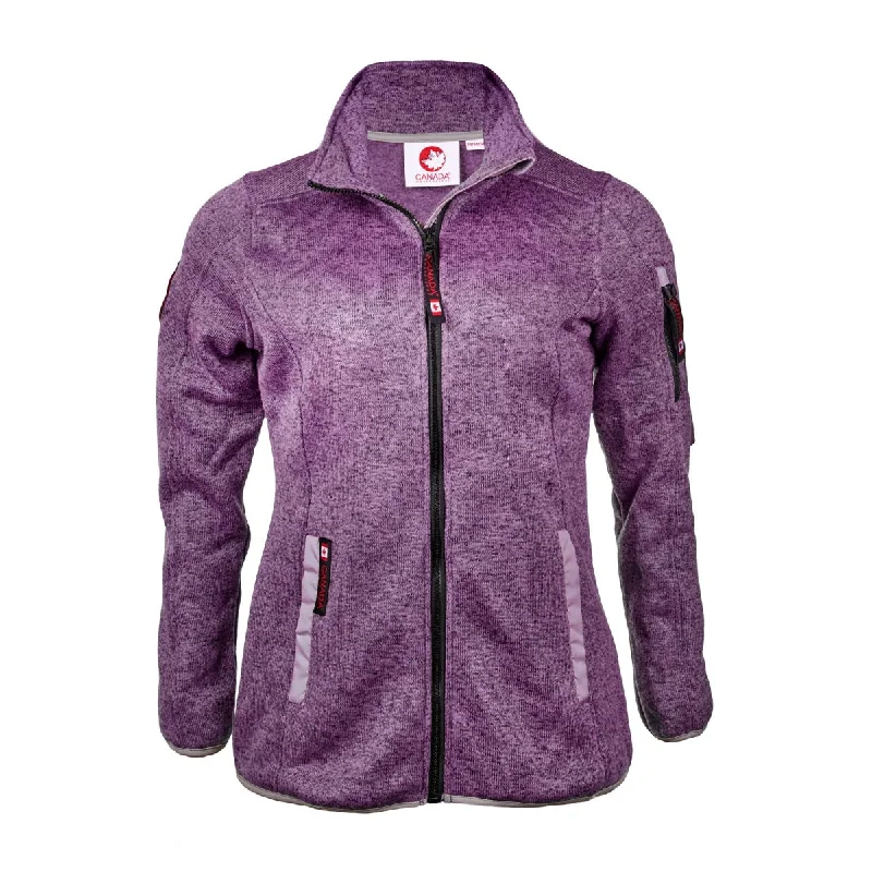 Comfy Pants Canada Weather Gear Women's Sweater Fleece Climb Jacket
