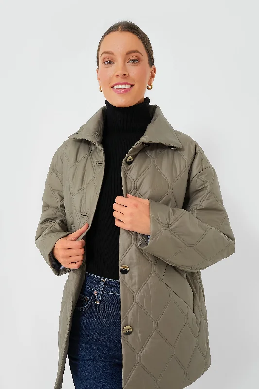 European Plan Fallen Rock Shiny Quilt Jacket