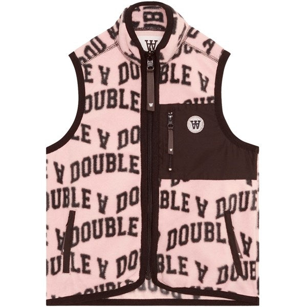 Beautiful Romance Wood Wood Pale Pink Ivy Aop Jed Ivy Fleece Vest