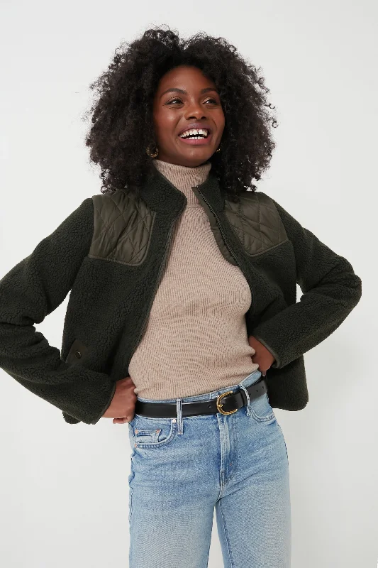 Sports And Leisure Olive Rockling Fleece Jacket