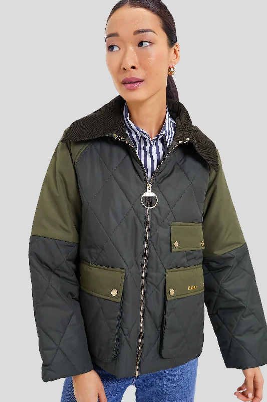 Breathable Style Olive Milby Quilted Jacket