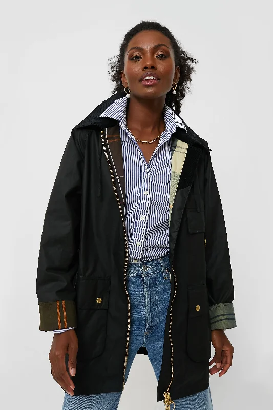 Economic Outlook Black Highclere Wax Jacket
