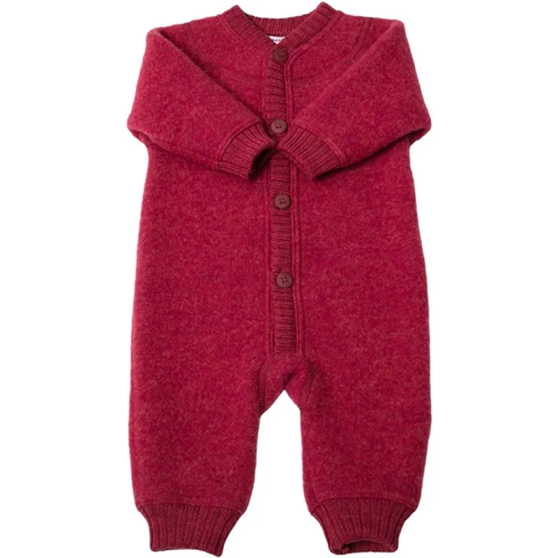 Comfortable Outfits Joha Wool Fuchsia Melange Overalls