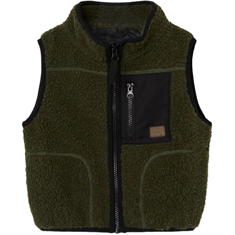 High-end atmosphere Name it Thyme Magot Teddy Vest