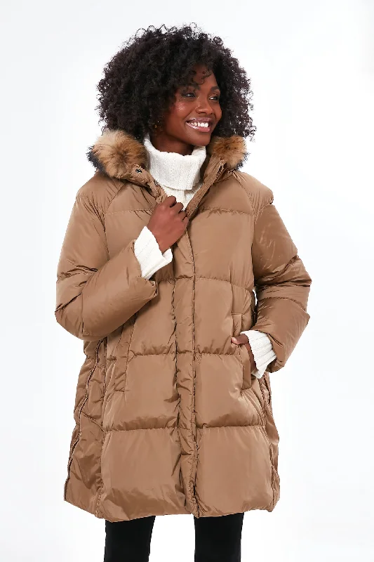 Unique Prints Caramel Bembo Coat