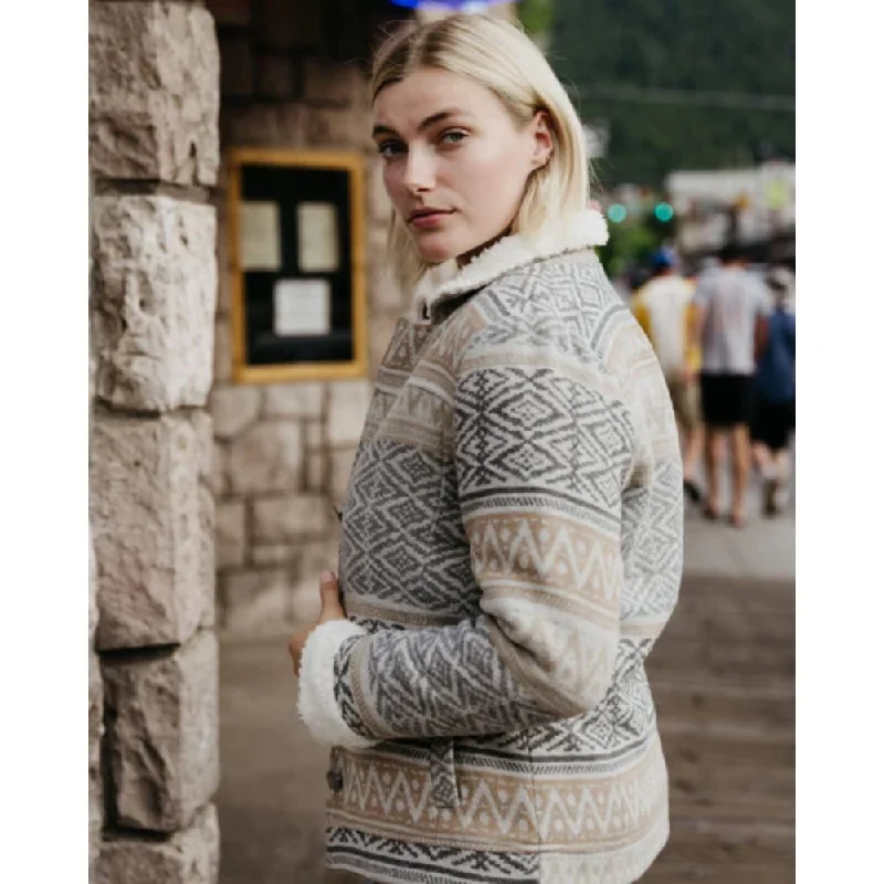 Retro Fashion Outback Womens Gemma Berber Lined Jacket - 29855-GREY