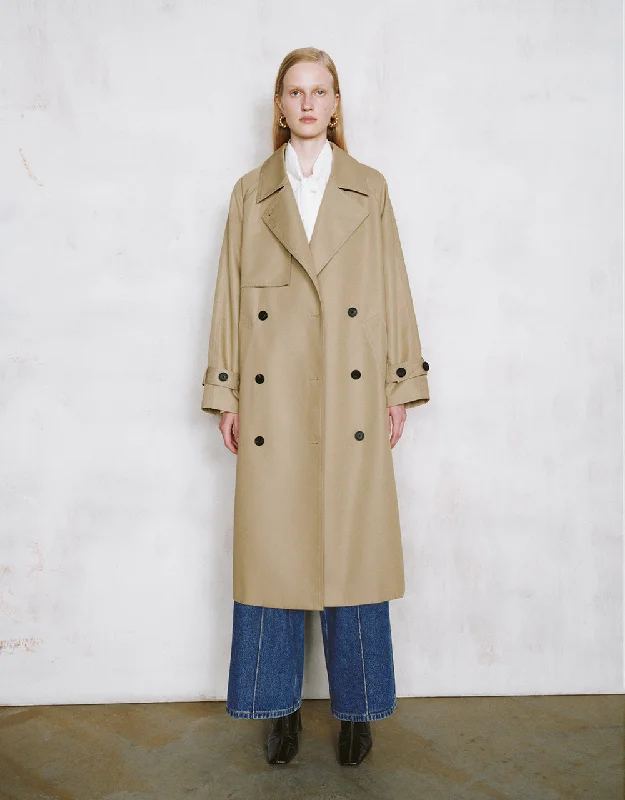 Basic Comfort Straight Loose Trench Coat