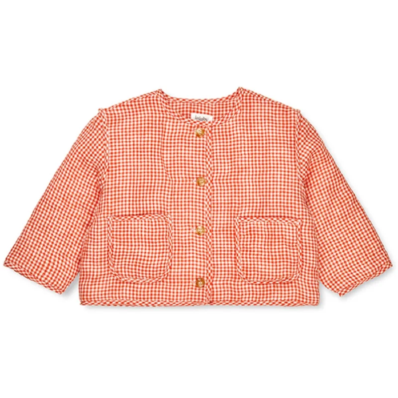 New Products Lalaby Cherry Check Frey Jacket