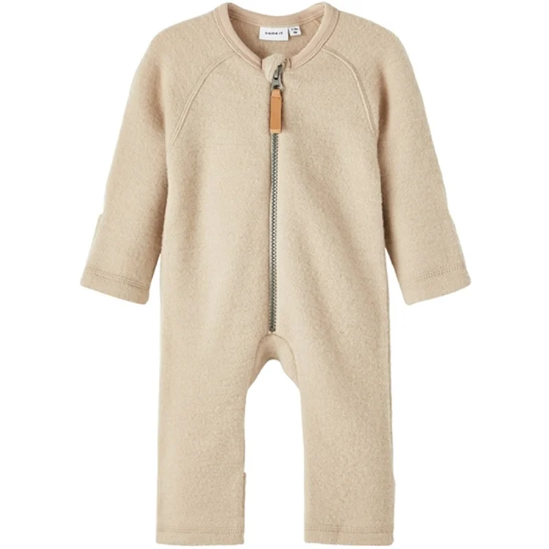 Moisture wicking Name it White Pepper Wmino Wool Onesie