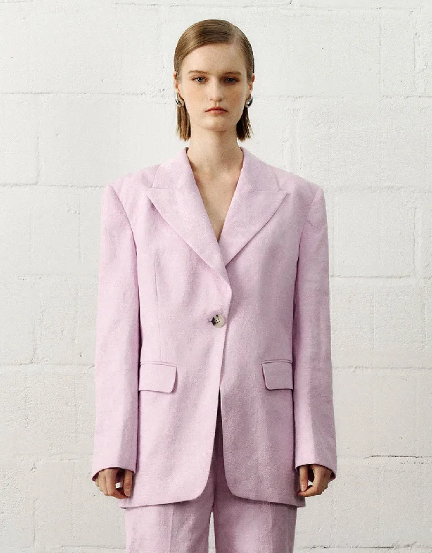 Lively And Youthful Peaked Lapel Tailored Blazer
