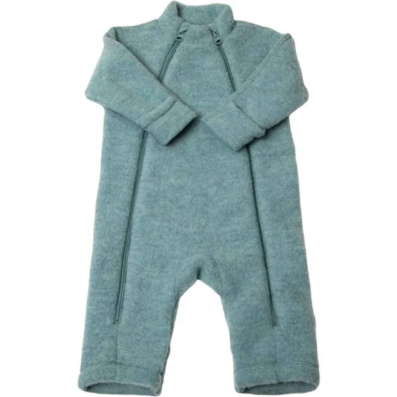 Relaxed Style Joha Wool Aqua Melange Overalls
