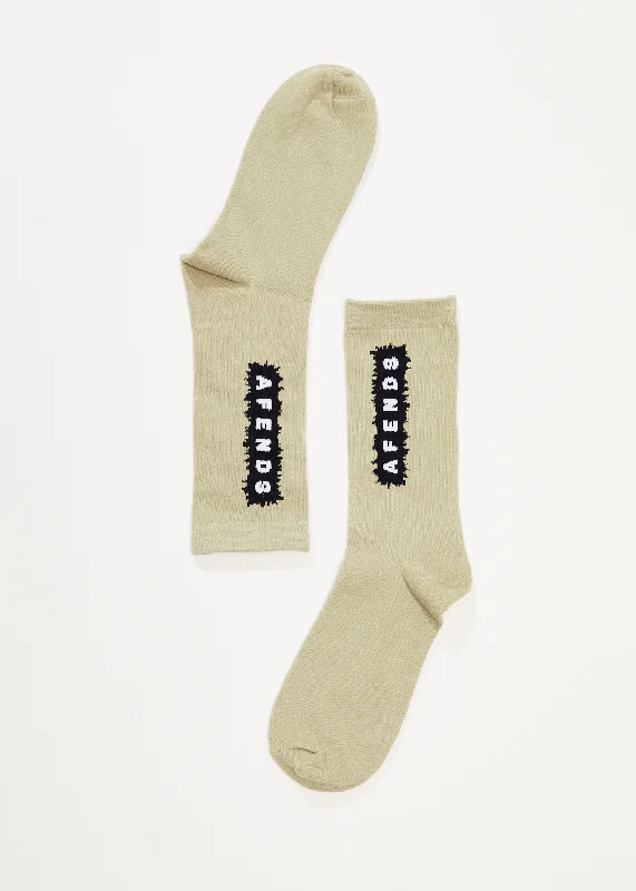 Street Charm AFENDS Mens World - Socks One Pack - Eucalyptus