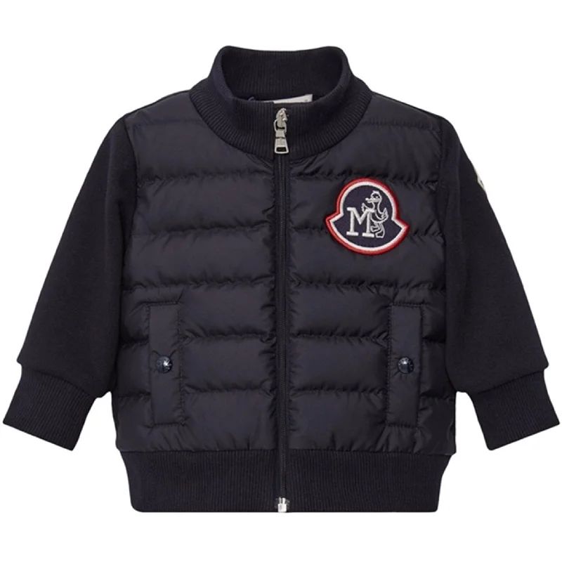 Design sense Moncler Zip Up Cardigan Navy