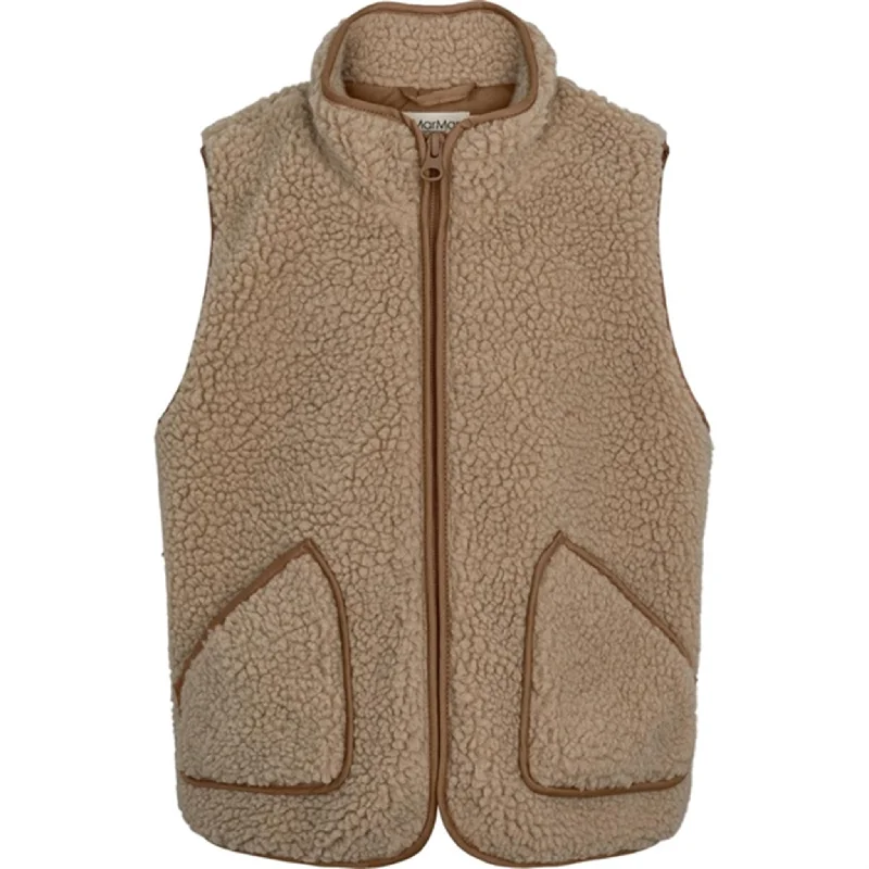 Elegant Classic MarMar Joby Teddybear Fleece Vest Sandstone