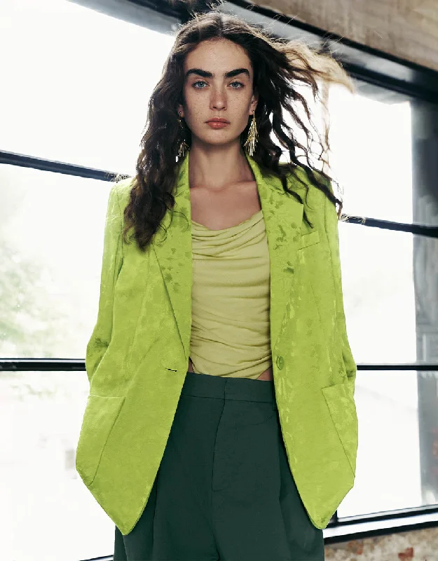 Fresh Wear Notch Lapel Blazer Jacket