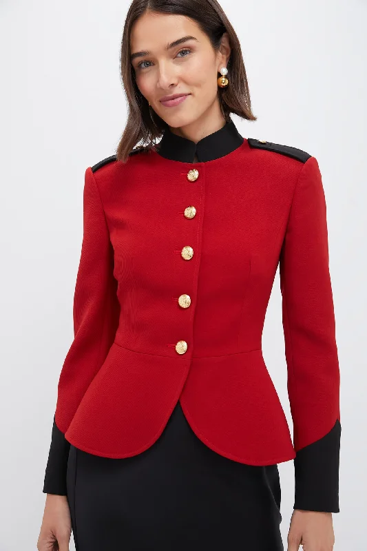 Design Trend Carmine and Black Ada Jacket