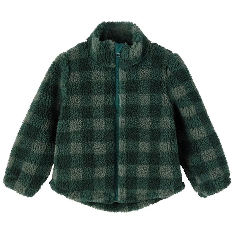 Short skirt design Name it Forest Biome Teddy Zipper Cardigan