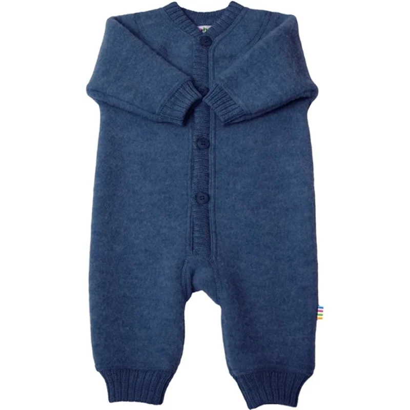Exquisite Craftsmanship Joha Wool Blue Melange Overalls