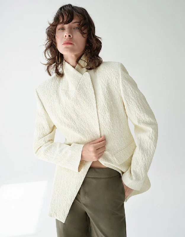 Street Fashion Style Peak Lapel Tailored Blazer
