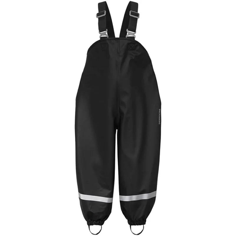 Street Style Didriksons Black Plaskeman Pants