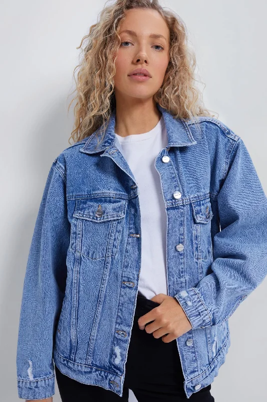 Soft Layers Vintage Blue Rory Denim Jacket