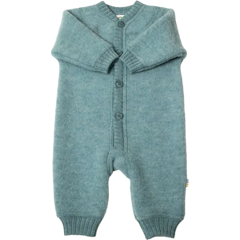 Stylish Comfort Joha Wool Aqua Melange Overalls