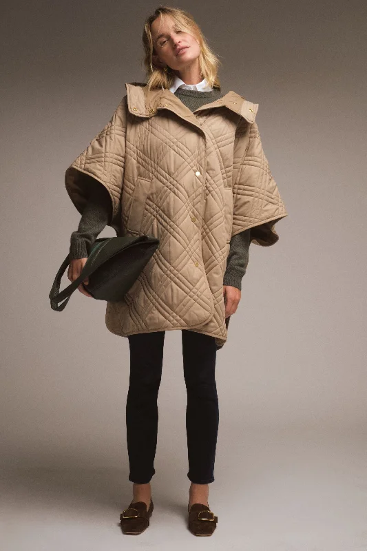 Cool Summer Honey Astor Quilted Cape