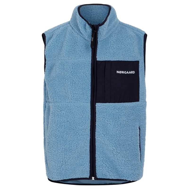 Soft Style Mads Nørgaard Teddy Fleece Vilads Vest Faded Denim