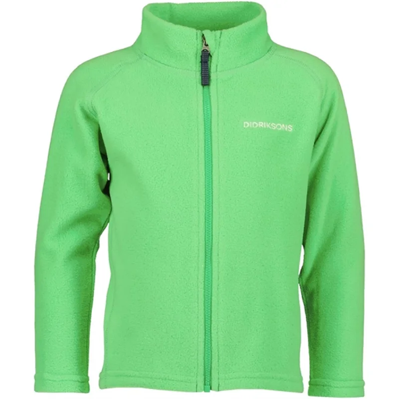 Sports Tights Didriksons Frog Green Monte Kids Fleece Cardigan