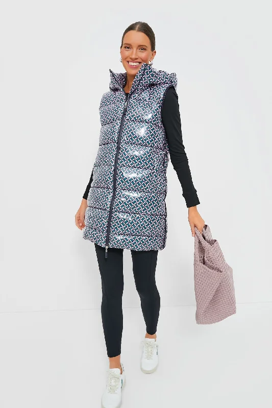 Comfortable And Cold-proof Trellis Everywhere Puffer Vest