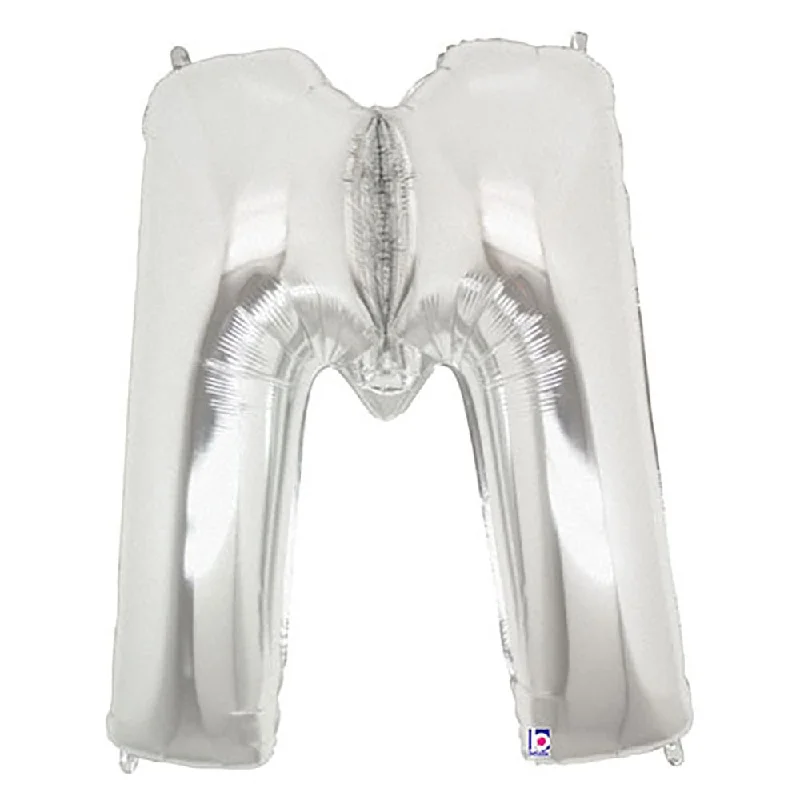 Street Style 40 inch LETTER M - SILVER MEGALOON