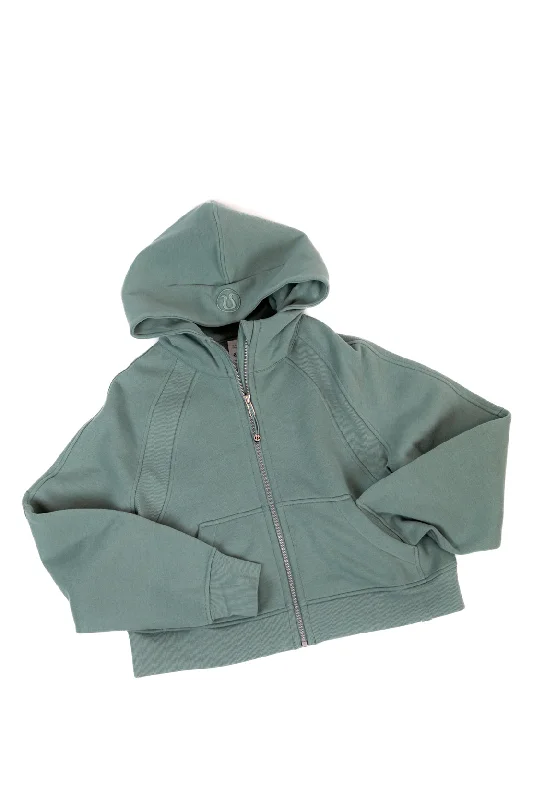 Unique Design Scuba Oversized Full Zip Hoodie | Crater Blue