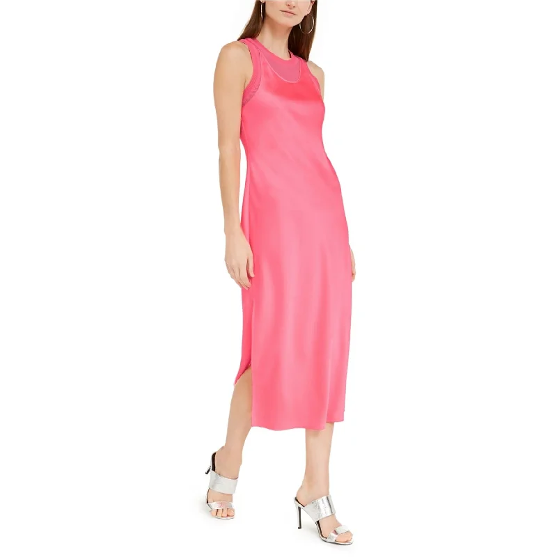 Urban Fashion Armani Womens Satin Layered Dress