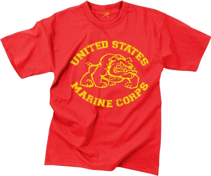 Fashion Style Red - Vintage US Marine Corps Bulldog T-Shirt