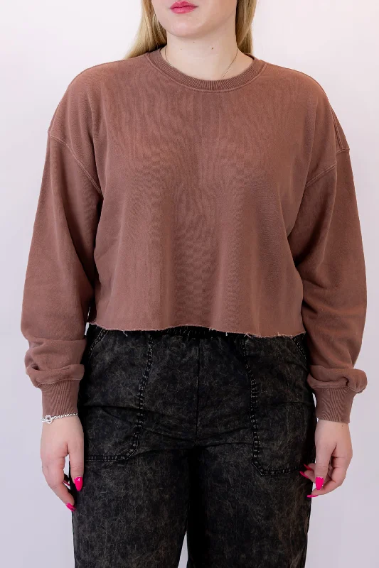 Versatile Wear Paris Basic Sweatshirt | Chestnut