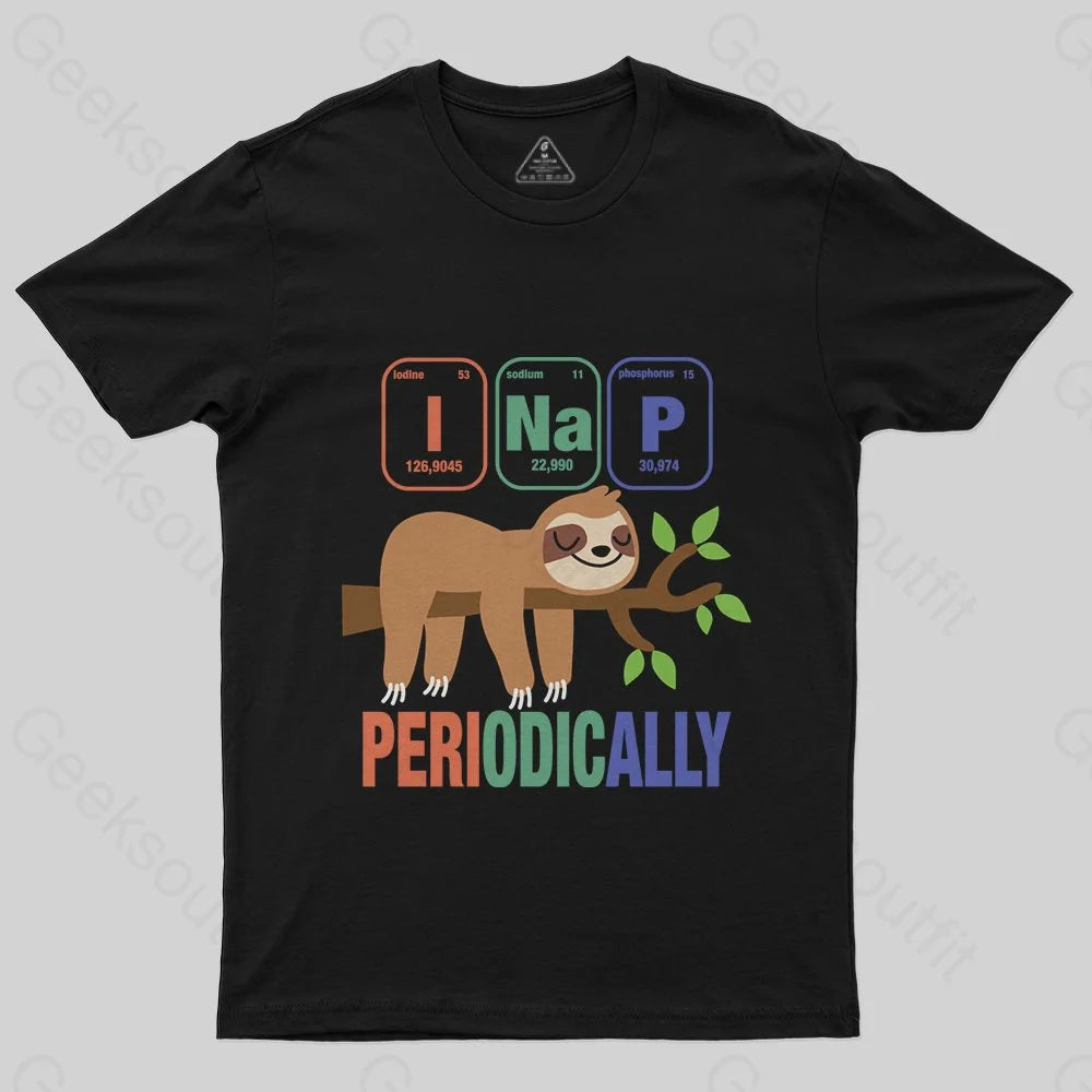 Trends Funny Science Sloth i Nap Periodic Sloths T-Shirt
