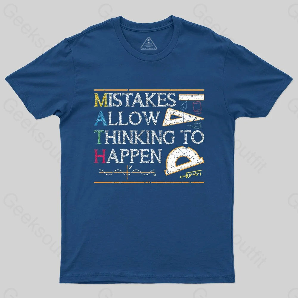 Sports Trend Mistakes Allow Thinking To Happen T-shirt