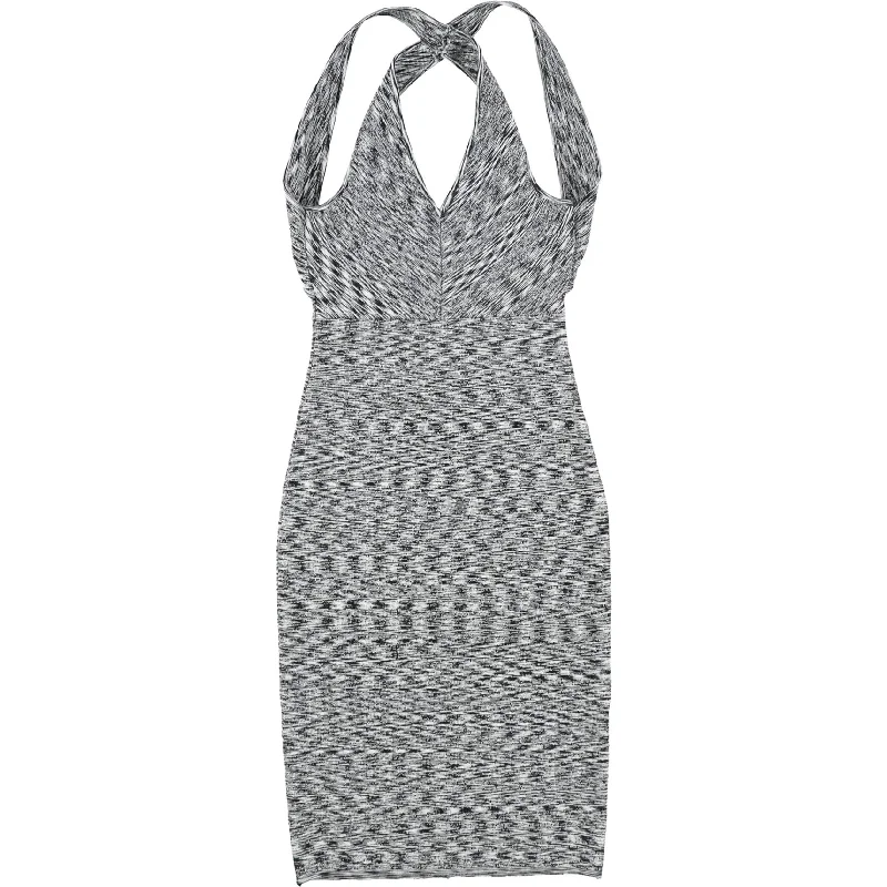 Smart Comfort GUESS Womens Criss-Cross Bodycon Dress, Black, X-Small
