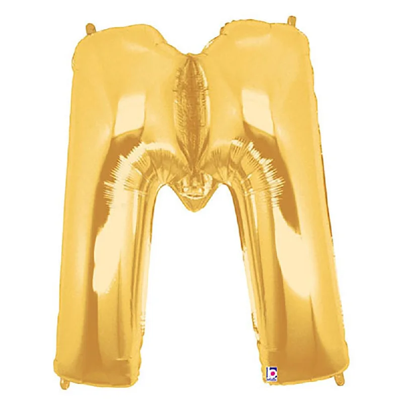 Street Casual Style 40 inch LETTER M - GOLD MEGALOON