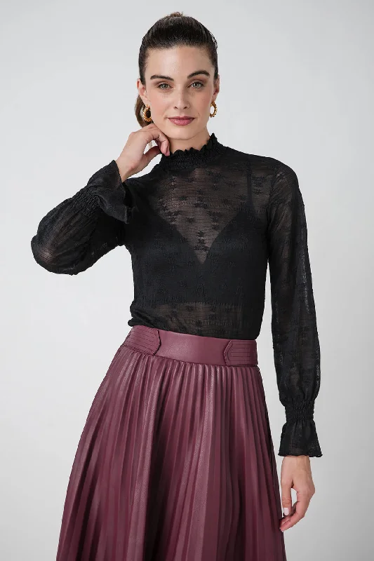 Summer Comfort Molly Bracken Sheer Knit Top
