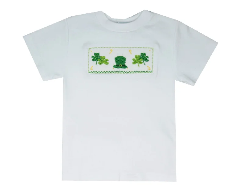 Lazy Home Vive La Fete Smocked Shamrock Tee Shirt