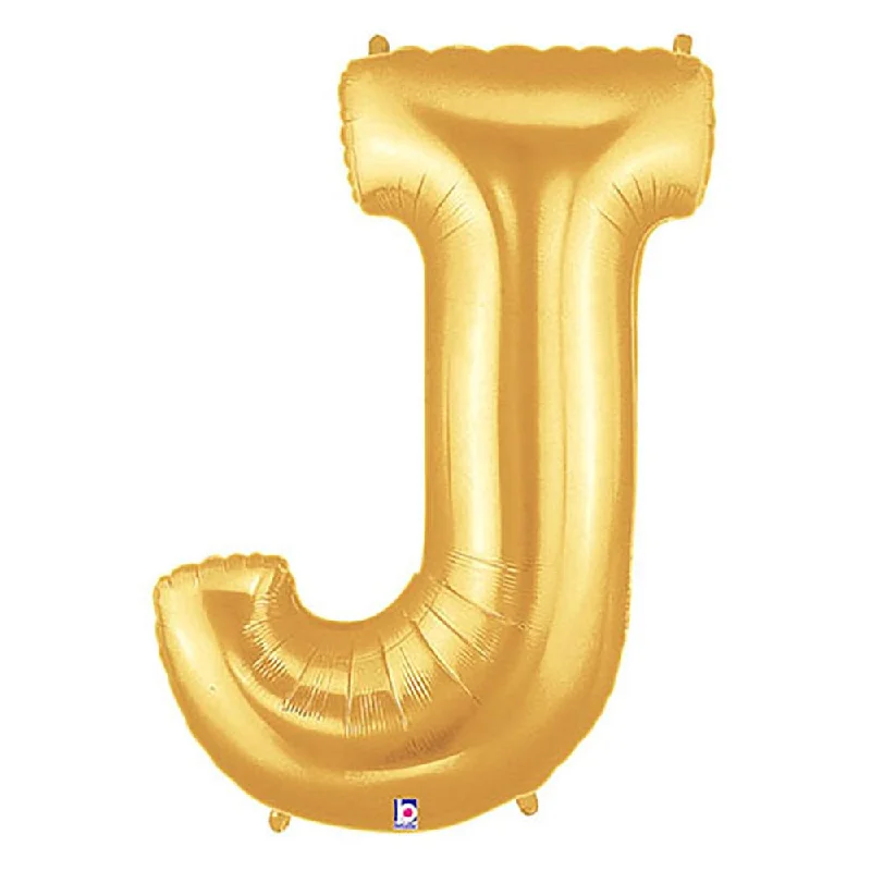 Street Fashion Style 40 inch LETTER J - GOLD MEGALOON