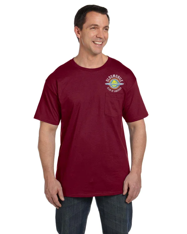 Affordable selection OCA Oldsmobile New Design Globe Pocket t-shirt (embroidery)