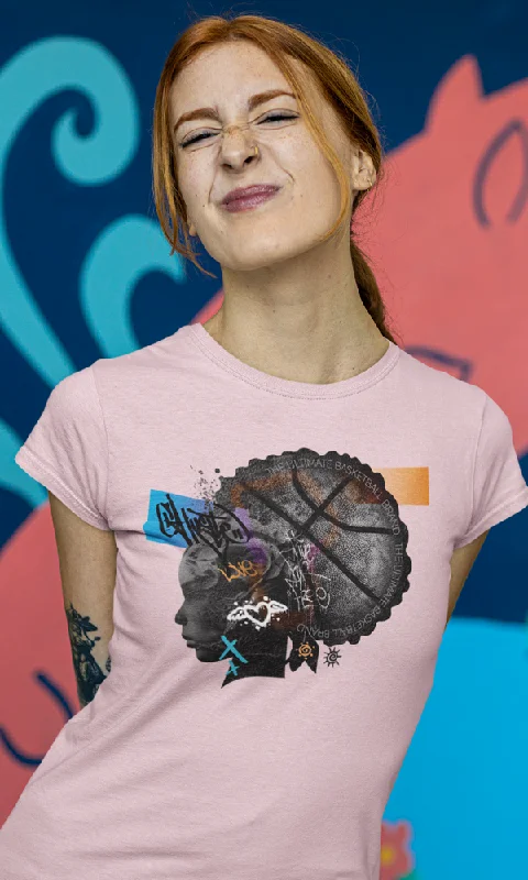 Comfortable Looks Afrograffiti, Women's Tee