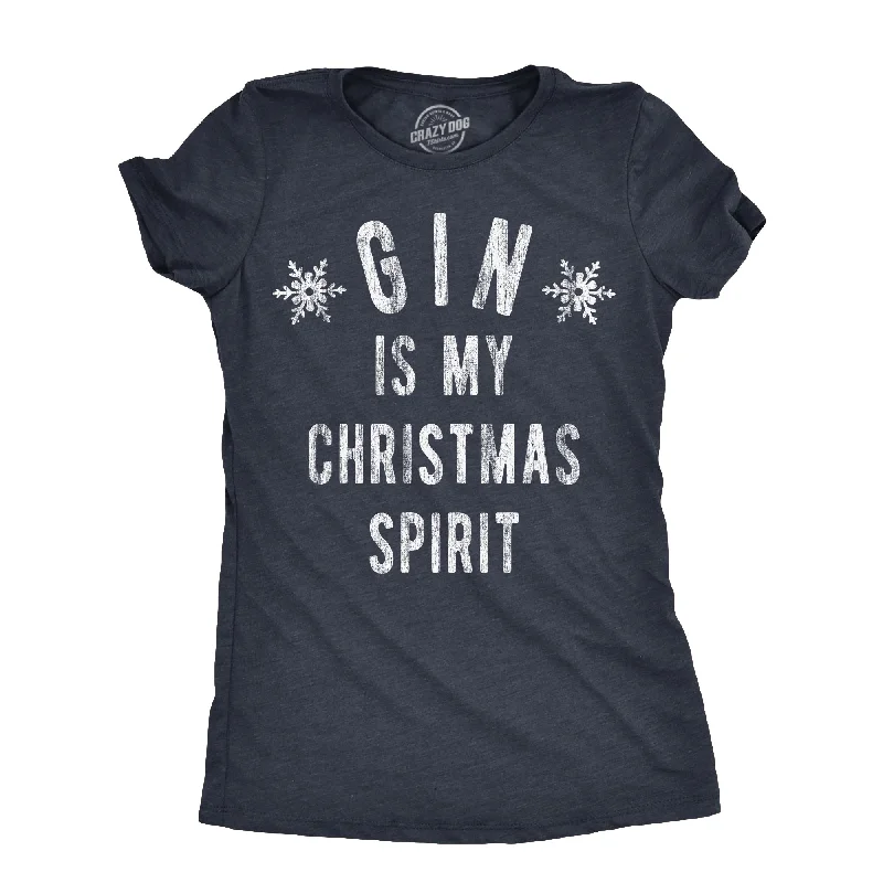 Sweet Style Gin Is My Christmas Spirit Women's T Shirt