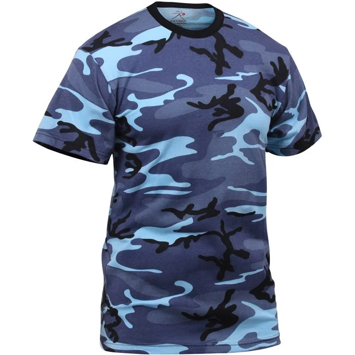 Fashion Must-have Sky Blue Camouflage - Kids Military T-Shirt