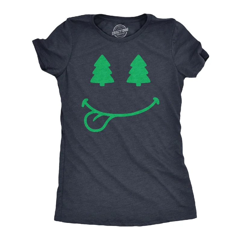 High Street Fashion Christmas Tree Eyes Smile Women's T Shirt