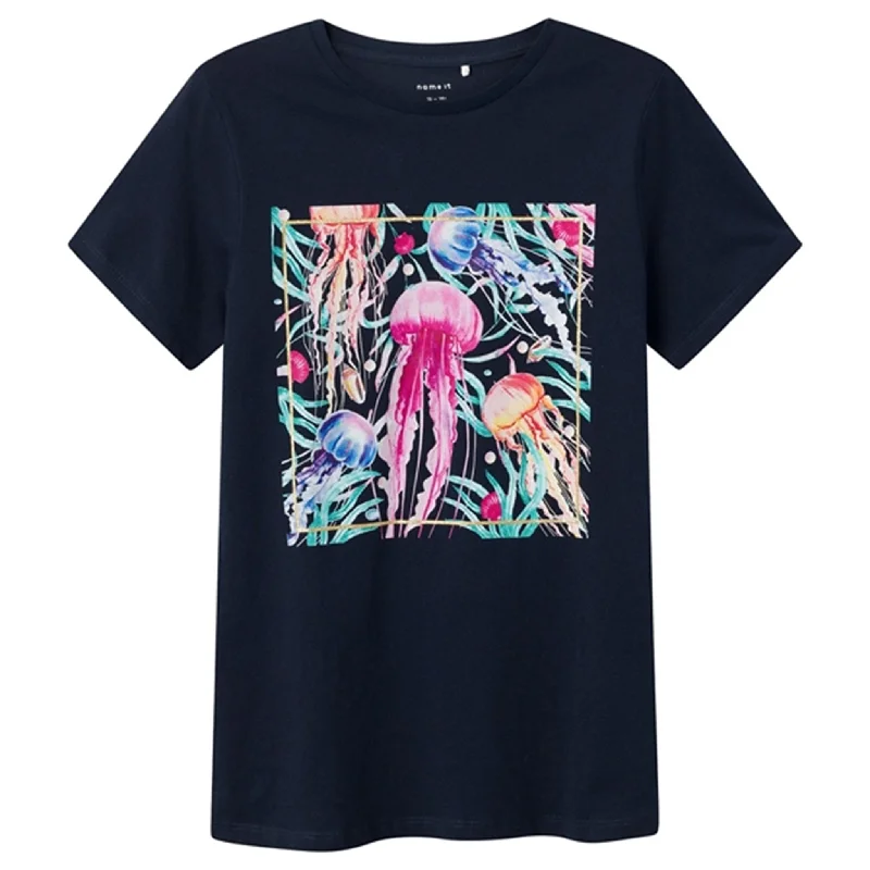Comfortable down Name it Dark Sapphire Hilde T-Shirt